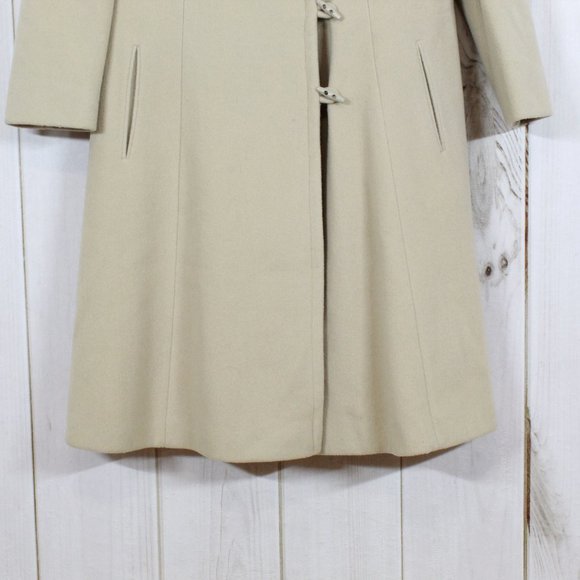 Vintage! JULES MILLER Faux Fur Long Dress Coat L - Picture 4 of 13